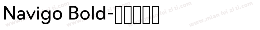 Navigo Bold字体转换